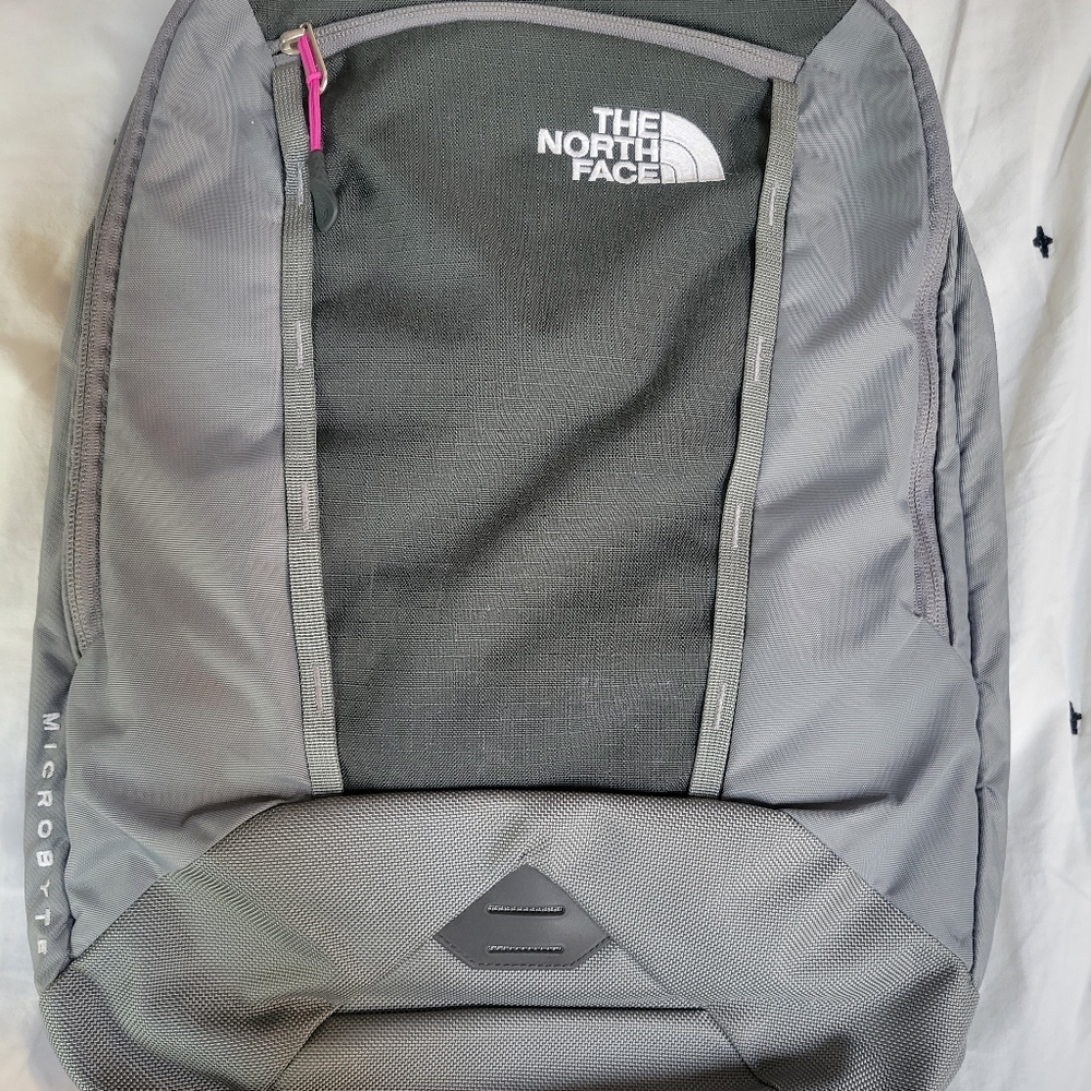 Women's The North Face, Microbyte backpack, grey/pink